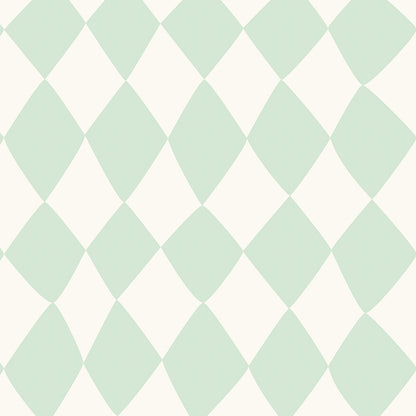 Mint Harlequin Wallpaper