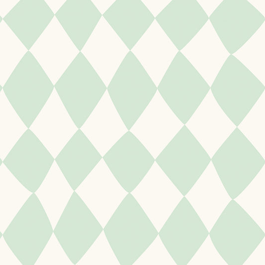 Mint Harlequin Wallpaper