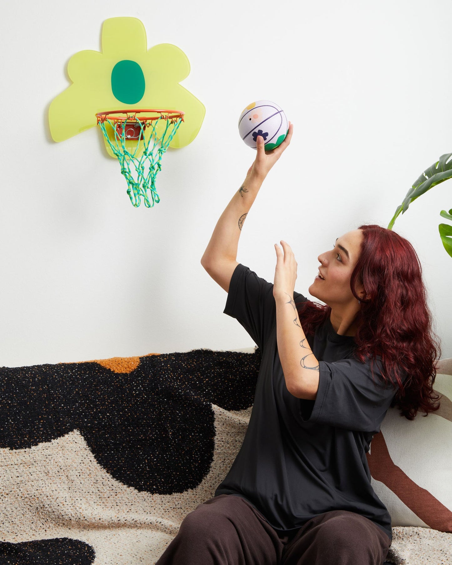 Flower Mini Basketball Hoop Set