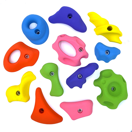 Colorful Chunky Monkey Rock Wall Holds | Bolt On or Screw On